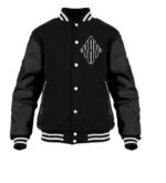 General Yay Black Gold Diamond Logo Varsity Jacket