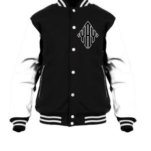 General Yay Black Gold White Diamond Varsity Jacket