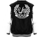 General Yay Black White Diamond Logo Varsity Jacket
