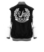 General Yay Black White Diamond Logo Varsity Jacket
