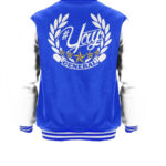 General Yay Blue Gold White Diamond Varsity Jacket