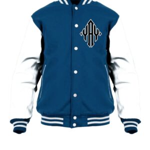 General Yay Navy Gold White Diamond Varsity Jacket