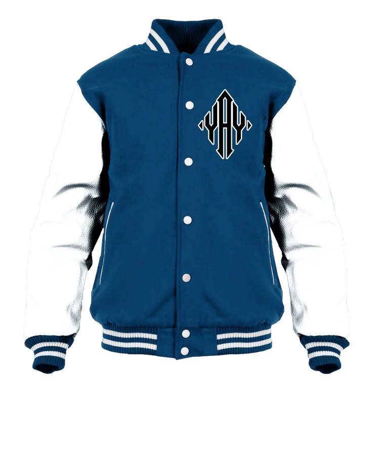 General Yay Navy Gold White Diamond Varsity Jacket (2) General Yay Navy Gold White Diamond Varsity Jacket