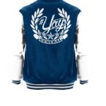 General Yay Navy White Diamond Logo Varsity Jacket