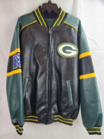 Green Bay Packers Football Team Leather Jacket