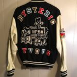 Hysteric Et Vous Black Cream Varsity Jacket