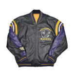 NFL Baltimore Ravens Football Team Leather Jacket