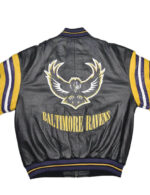 NFL Baltimore Ravens Football Team Leather Jacket