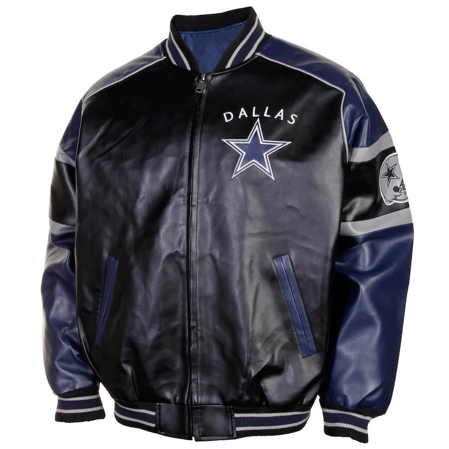 Vintage Dallas Cowboys Football Leather Jacket - Maker of Jacket