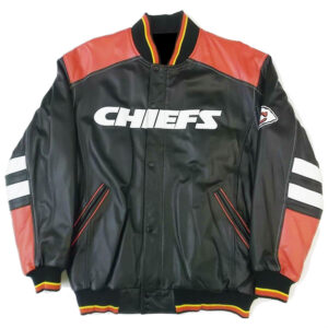 NFL Kansas City Chiefs Leather Bomber Jacket