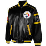 NFL Pittsburgh Steelers Football Team Leather Jacket