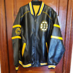 NHL Boston Bruins Hockey Black Leather Jacket