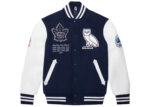 OVO Toronto Maple Leafs Blue Varsity Jacket