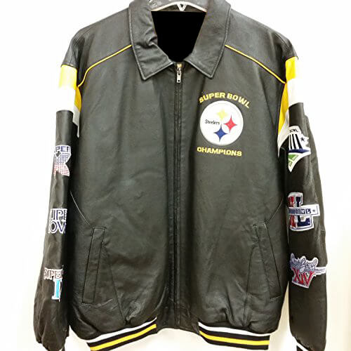 Pittsburgh Steelers JH Design 6-Time Super Bowl Champions Commemorative  Reversible Full-Snap Jacket - Black