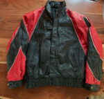 Ringside Boxing Red Black Leather Jacket