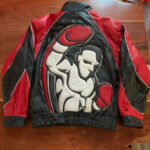 Ringside Boxing Red Black Leather Jacket