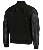 San Francisco 49ers Black Varsity Jacket