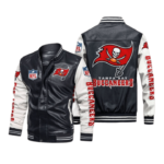 Tampa Bay Buccaneers Bomber Jacket Featuring Rib Knit Collar, Cuffs And Waistband.