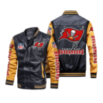 Tampa Bay Buccaneers Black Yellow Bomber Jacket