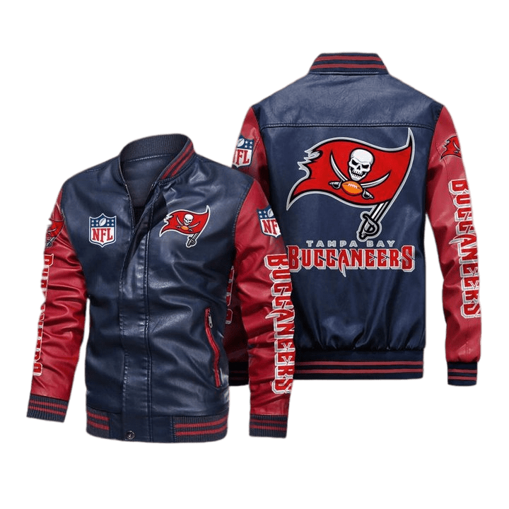 Tampa Bay Buccaneers Navy Red Bomber Jacket Tampa Bay Buccaneers Navy Red Bomber Jacket