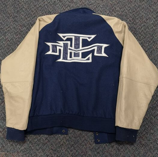 Toronto Maple Leafs Blue Varsity Jacket (1) Toronto Maple Leafs Blue Varsity Jacket