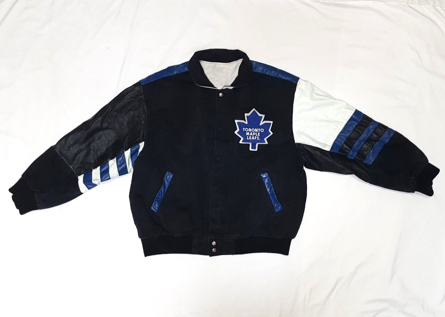 Toronto Maple Leafs Cotton Leather NHL Jacket Toronto Maple Leafs Cotton Leather NHL Jacket