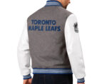 Toronto Maple Leafs GIII Snap Varsity Baseball Jacket