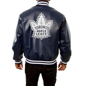 Toronto Maple Leafs NHL Blue Leather Jacket
