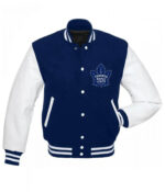 Toronto Maple Leafs NHL Blue and White Jacket