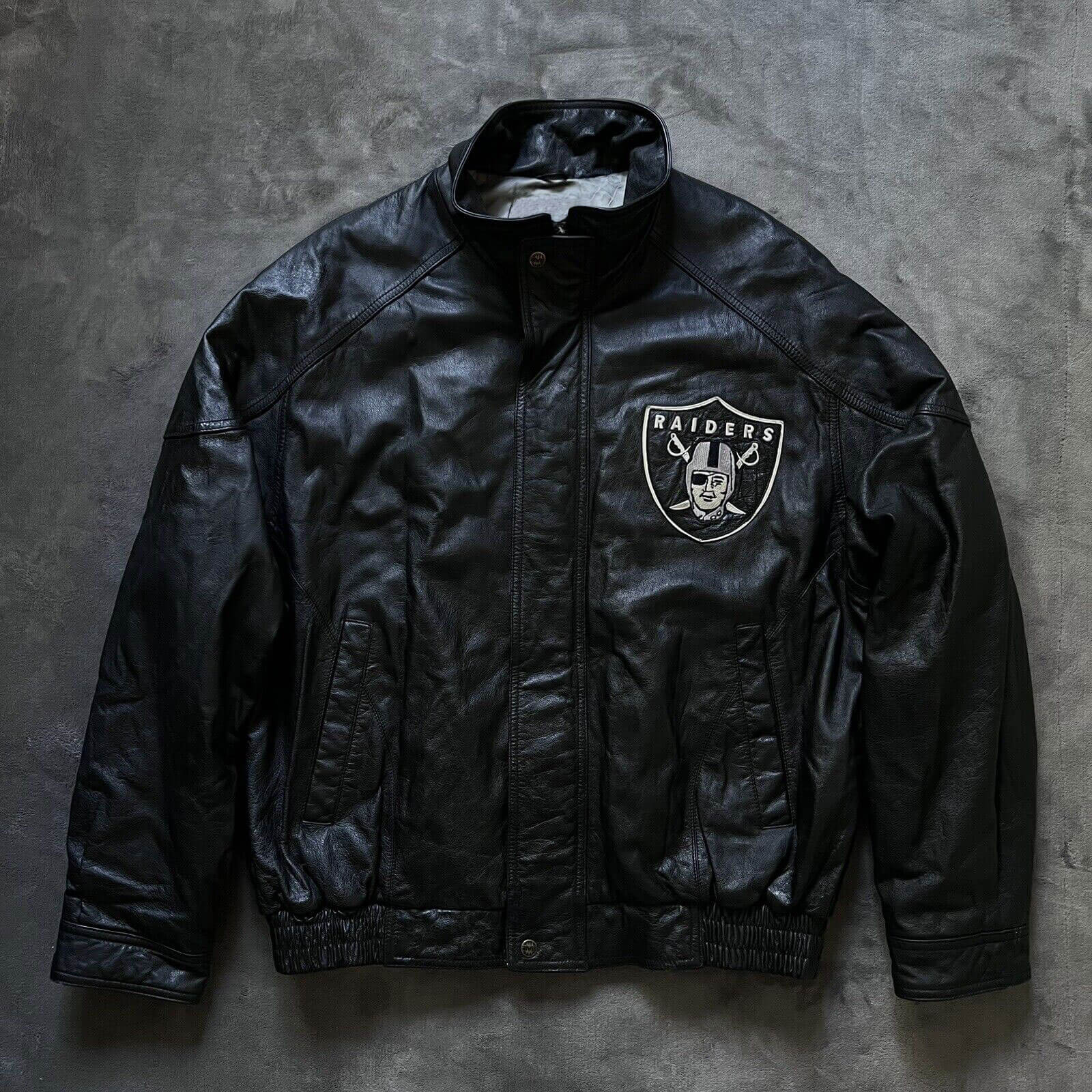 Vintage 90’s NFL Las Vegas Raiders Leather Jacket