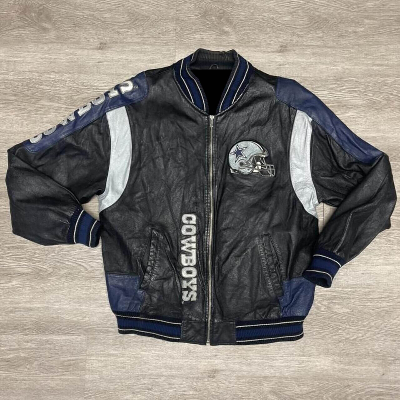 Vintage Carl Banks Dallas Cowboys Leather Jacket - Maker of Jacket