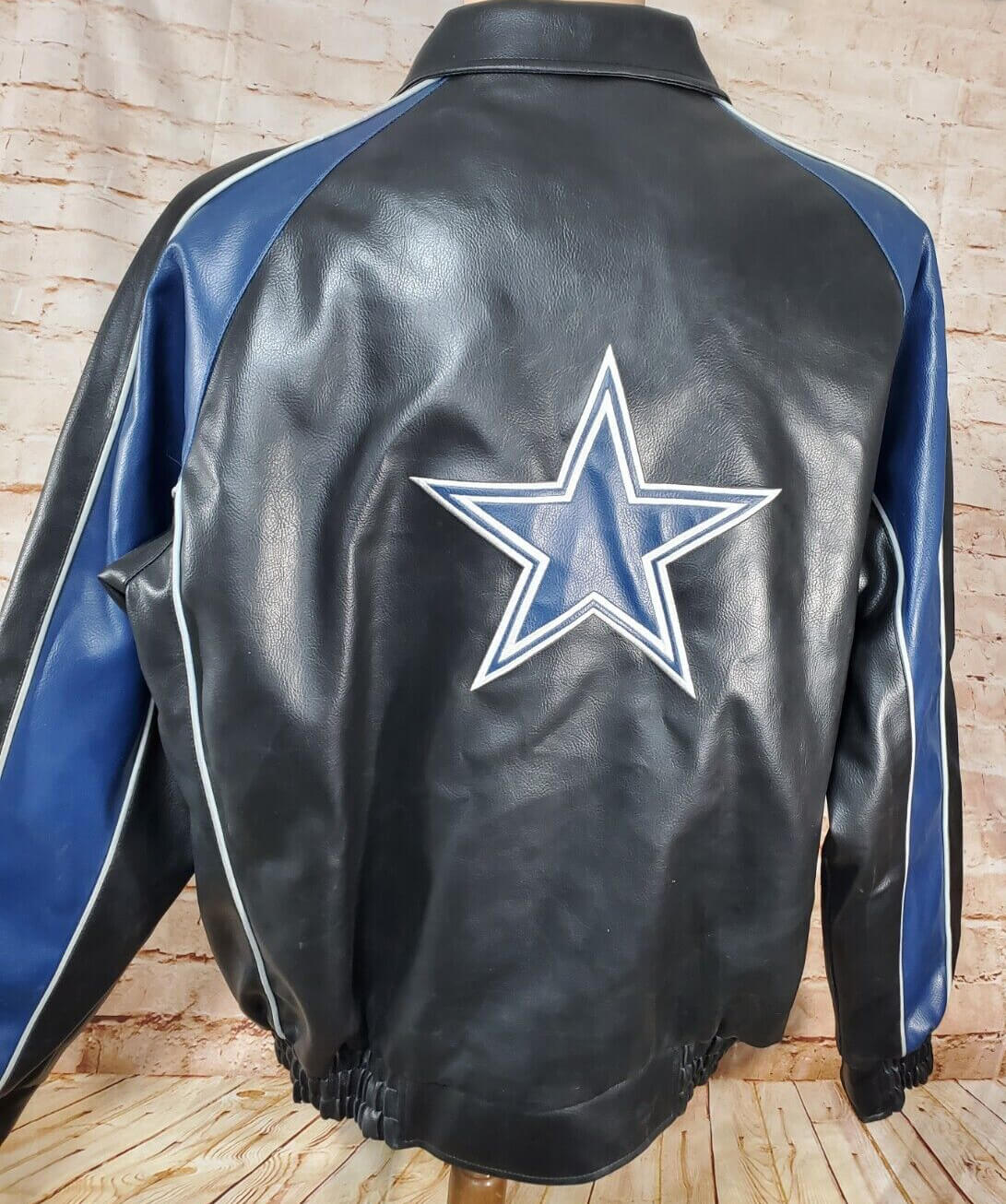 Vintage Dallas Cowboys Football Leather Jacket - Maker of Jacket