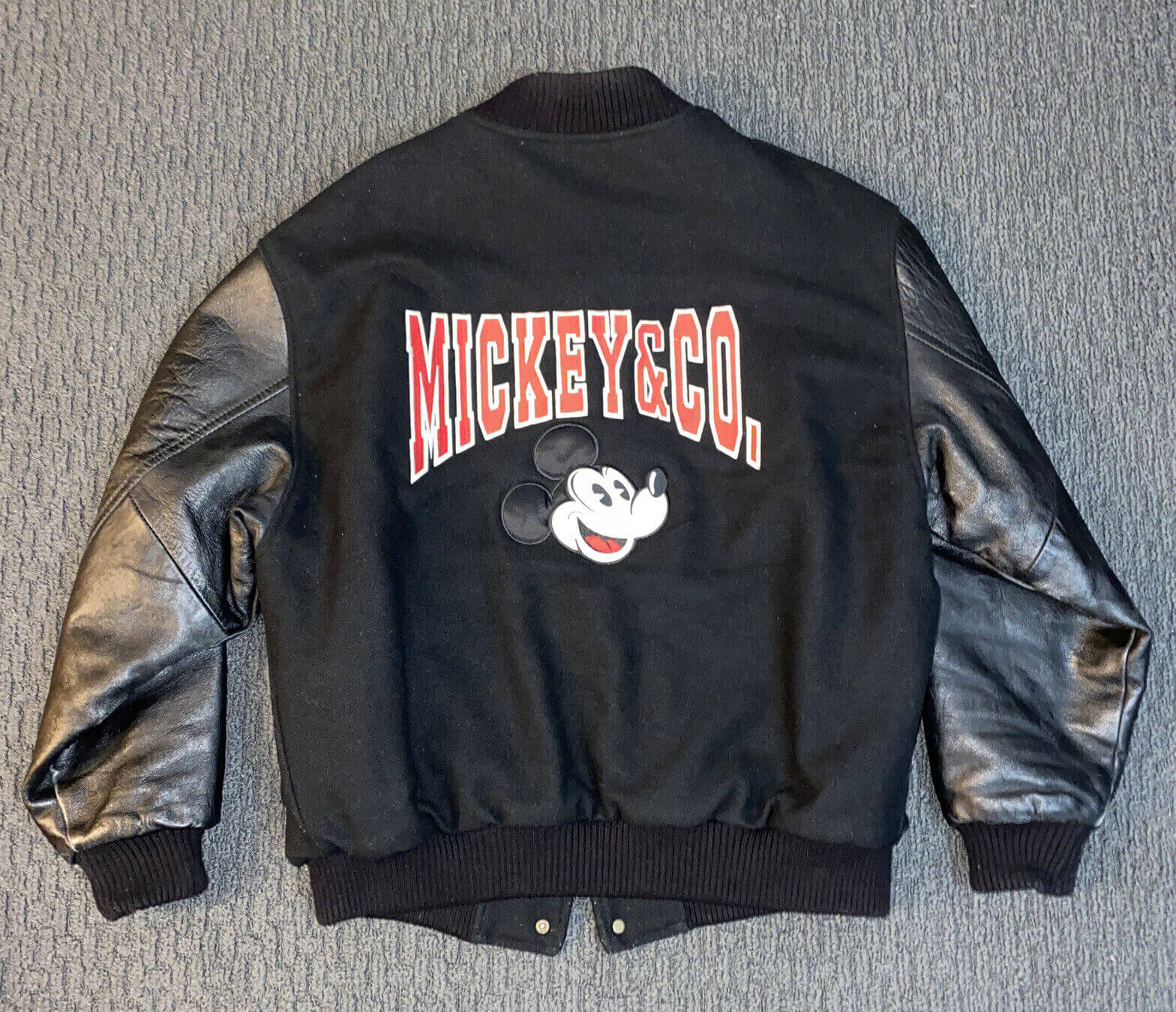 Vintage Disney Mickey & Co Black Varsity Jacket