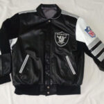 Vintage Jeff Hamilton Las Vegas Raiders Leather Jacket