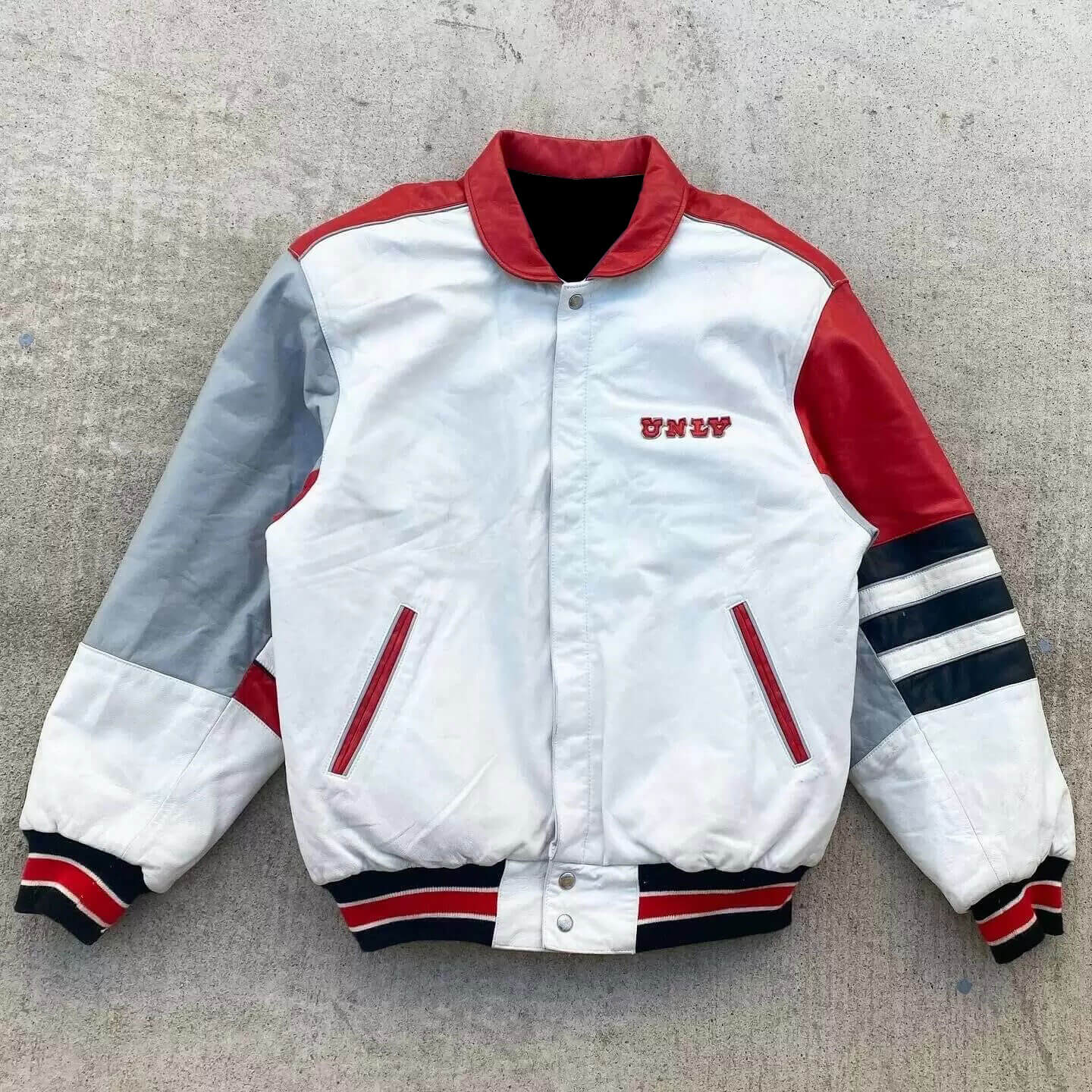 Vintage Jeff Hamilton UNLV Leather Jacket (1) Vintage Jeff Hamilton UNLV Leather Jacket