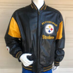 Vintage NFL Team Pittsburgh Steelers Leather Jacket