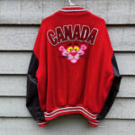 Vintage Pink Panther Canada Varsity Jacket