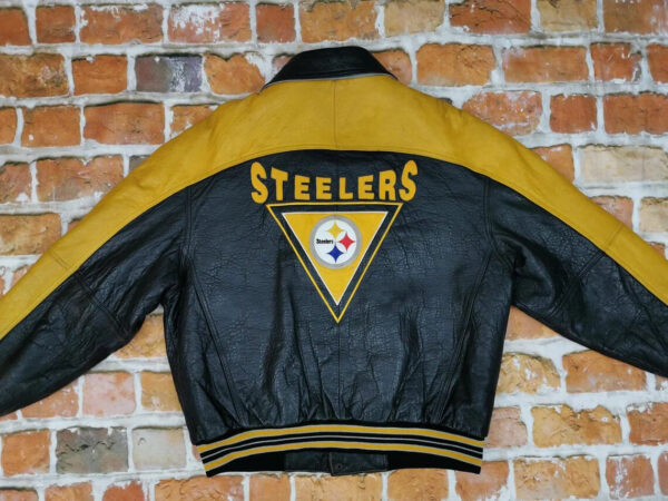 Vintage Pittsburgh Steelers Football Leather Jacket