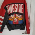 Vintage Ringside Red Black Leather Jacket