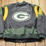 Vtg G-lll Carl Banks Green Bay Packers Leather Jacket