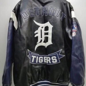 Vtg MLB G-III Detroit Tigers Leather Jacket