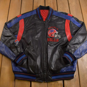 Vtg NFL G-III Carl Banks Buffalo Bills Leather Jacket