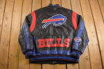 Vtg NFL G-III Carl Banks Buffalo Bills Leather Jacket