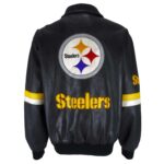 Vtg NFL Pittsburgh Steelers Team Leather Jacket