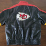 Vtg NFL Team Kansas City Chiefs Leather Jacket