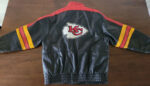 Vtg NFL Team Kansas City Chiefs Leather Jacket