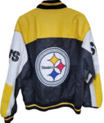 Vtg Pittsburgh Steelers G-III Carl Banks Leather Jacket