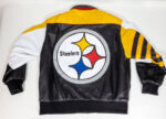 Vtg Pittsburgh Steelers Jeff Hamilton Leather Jacket
