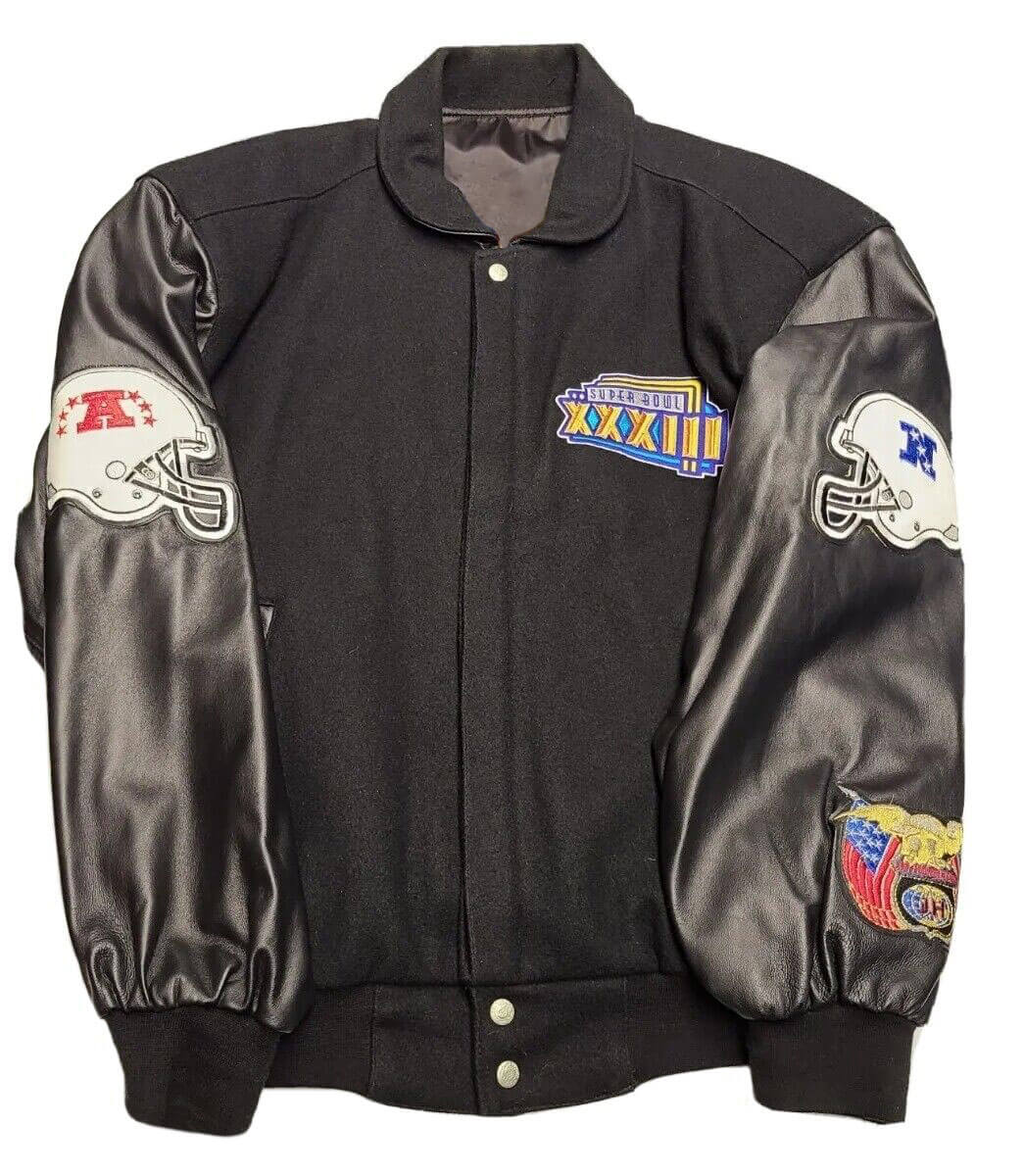Vtg Super Bowl XXXIII Jeff Hamilton Varsity Jacket (1) Vtg Super Bowl XXXIII Jeff Hamilton Varsity Jacket