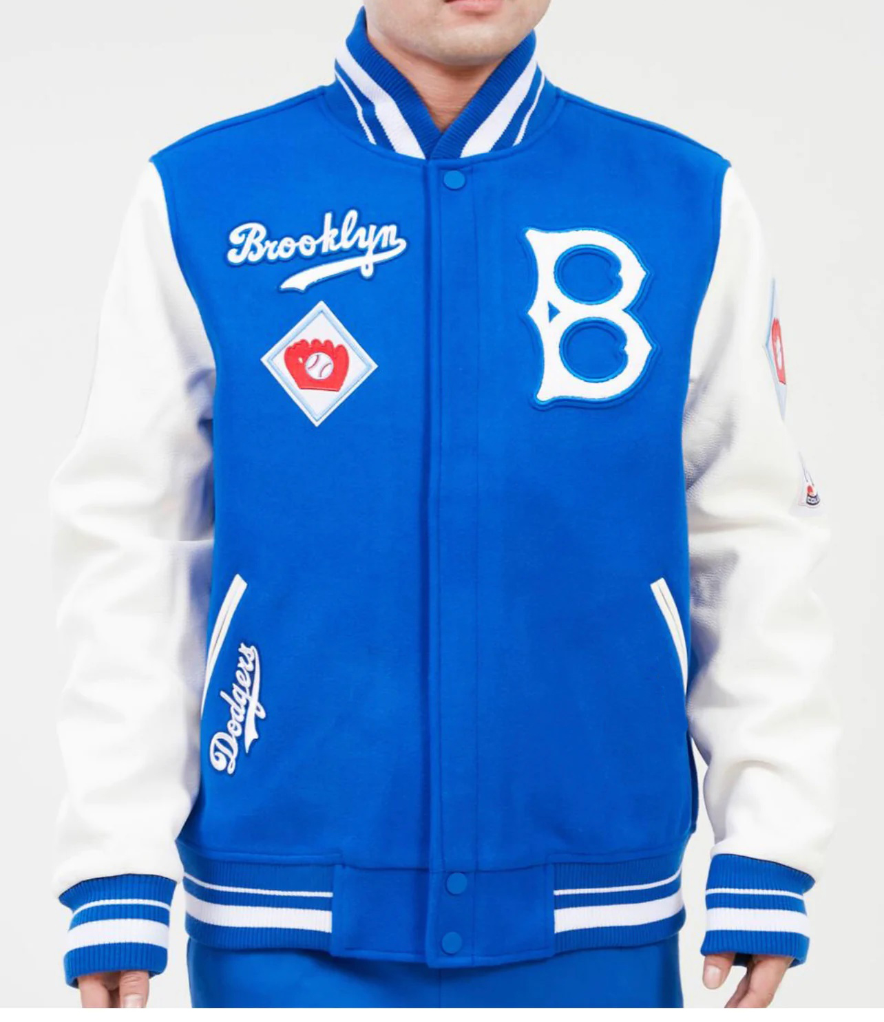 Brooklyn Dodgers Retro Classic NFL Varsity Jacket - Maker of Jacket